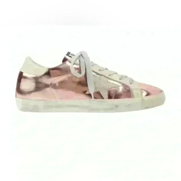 Golden Goose Shoes - Rose Gold Metallic Golden Goose Sneakers size 8